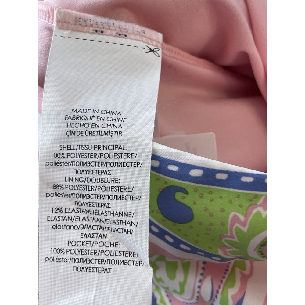 Ralph Lauren Polo Golf Skirt Skort Women Size 4 Pink Paisley Active Tennis Lined - Picture 7 of 7